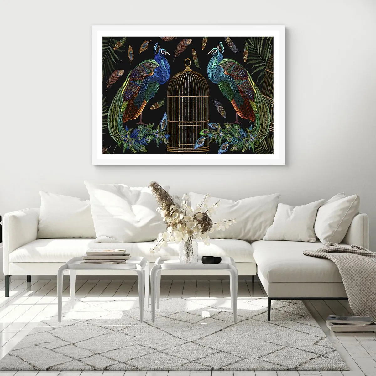 Plakat w białej ramie - W królewskich szatach - 100x70 cm