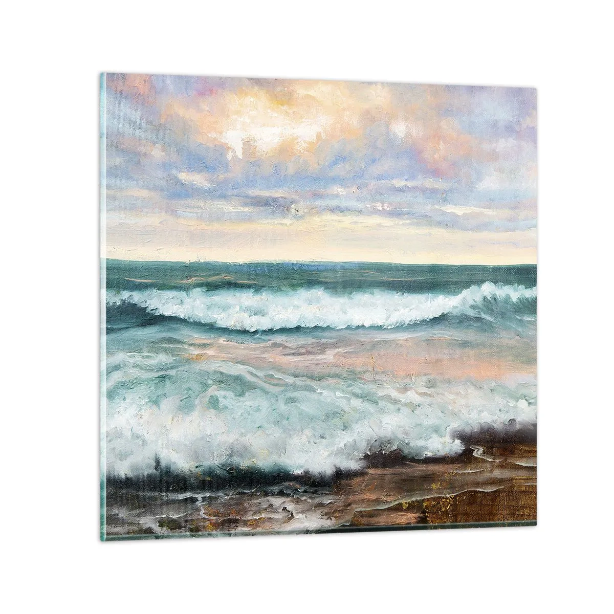Obraz na szkle - Tutaj wygładzisz duszę - 30x30 cm