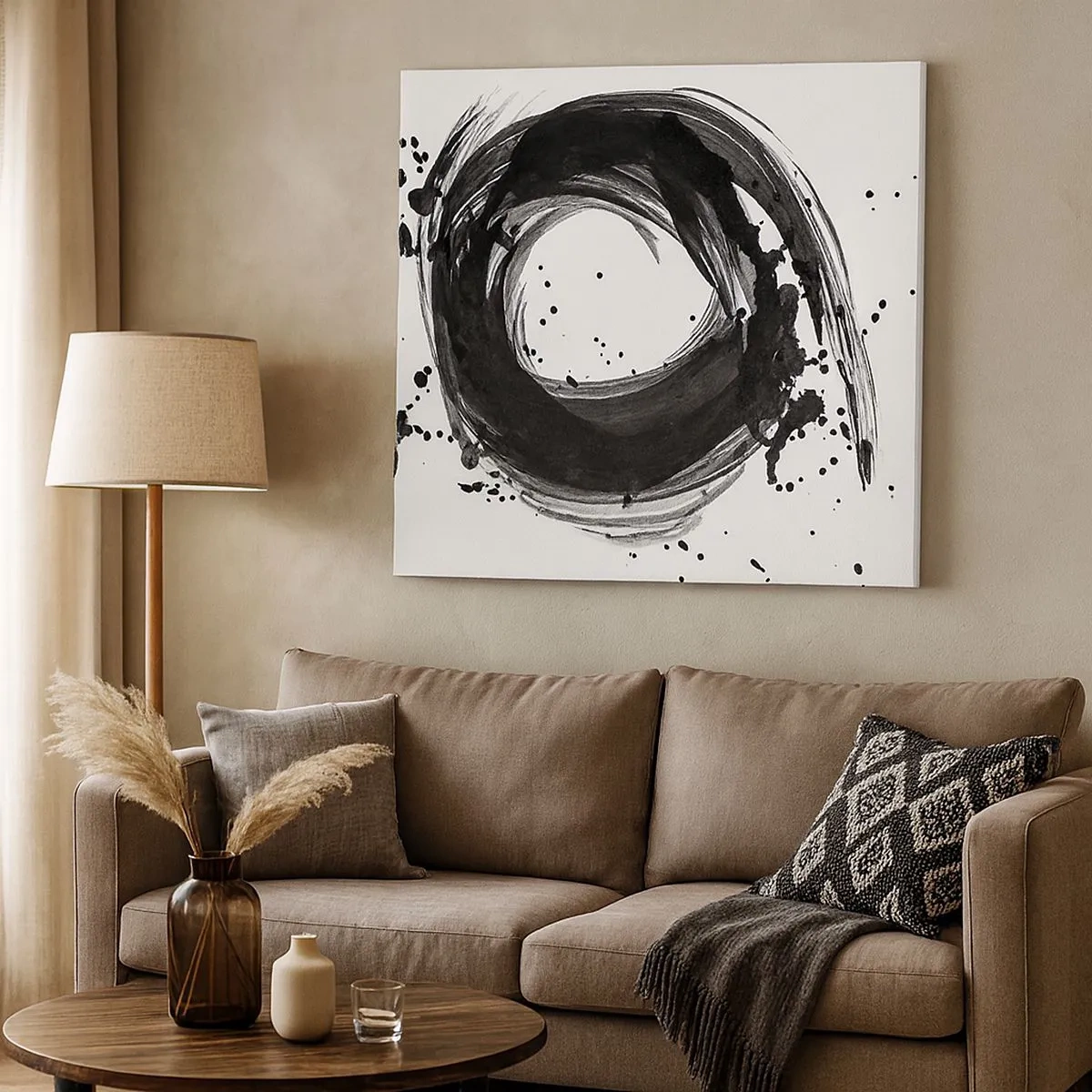 Obraz na płótnie - Wir tworzenia - 30x30 cm