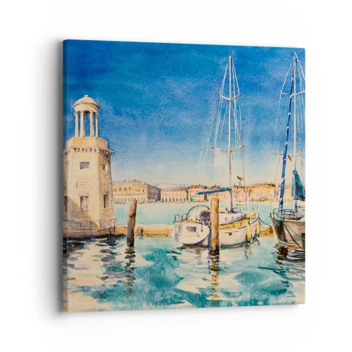 Obraz na płótnie - Słoneczna laguna - 40x40 cm