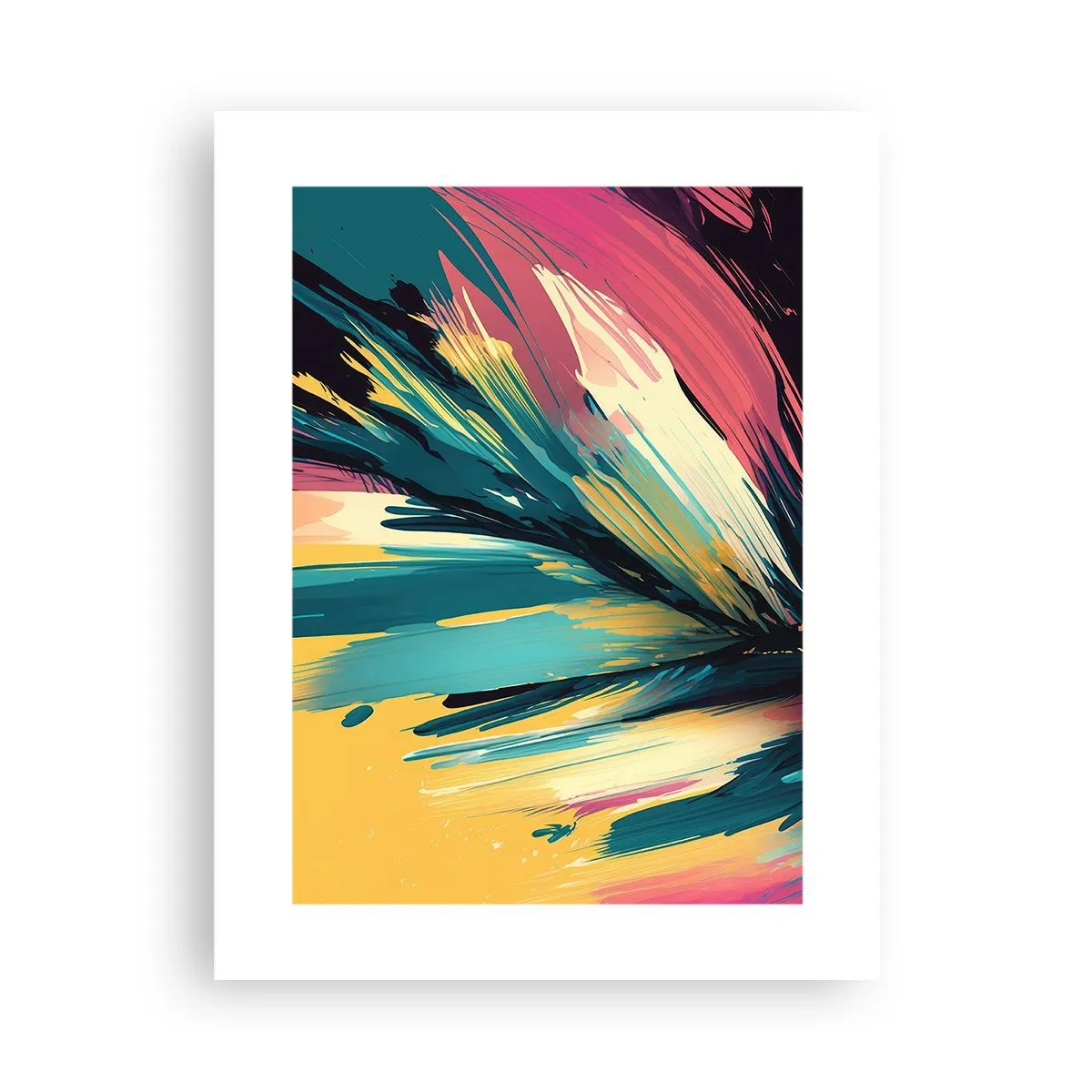 Plakat - Kompozycja – eksplozja radości - 30x40 cm