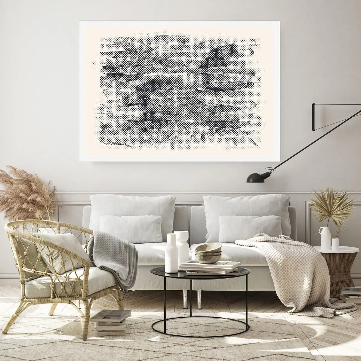 Plakat - Mglista kompozycja - 70x50 cm