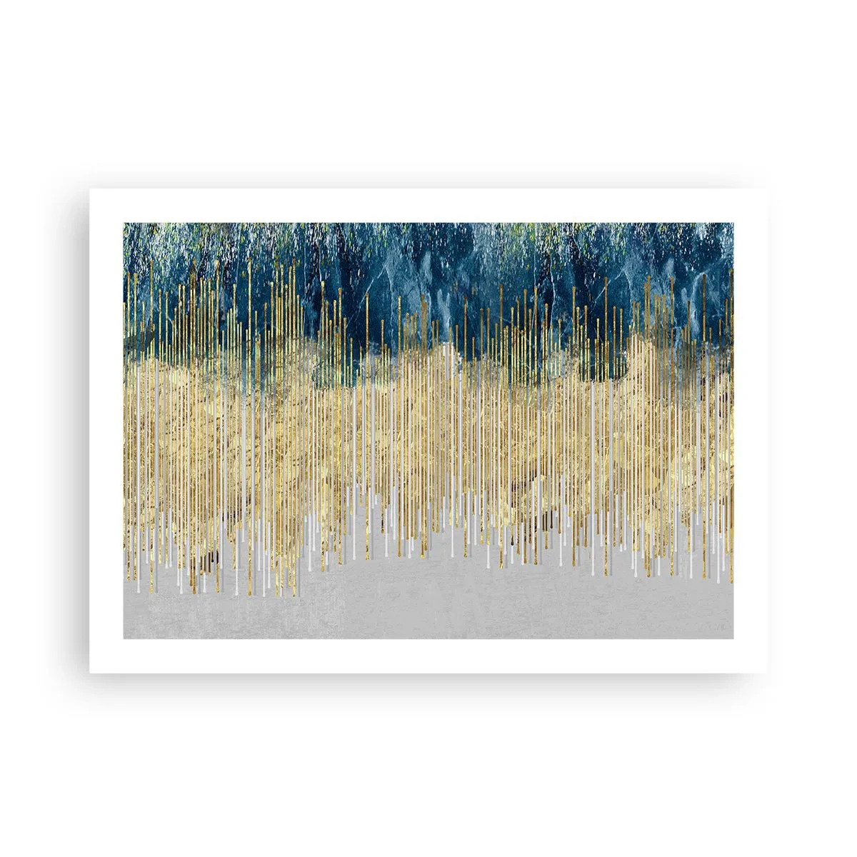 Plakat - Wyzłocona granica - 70x50 cm