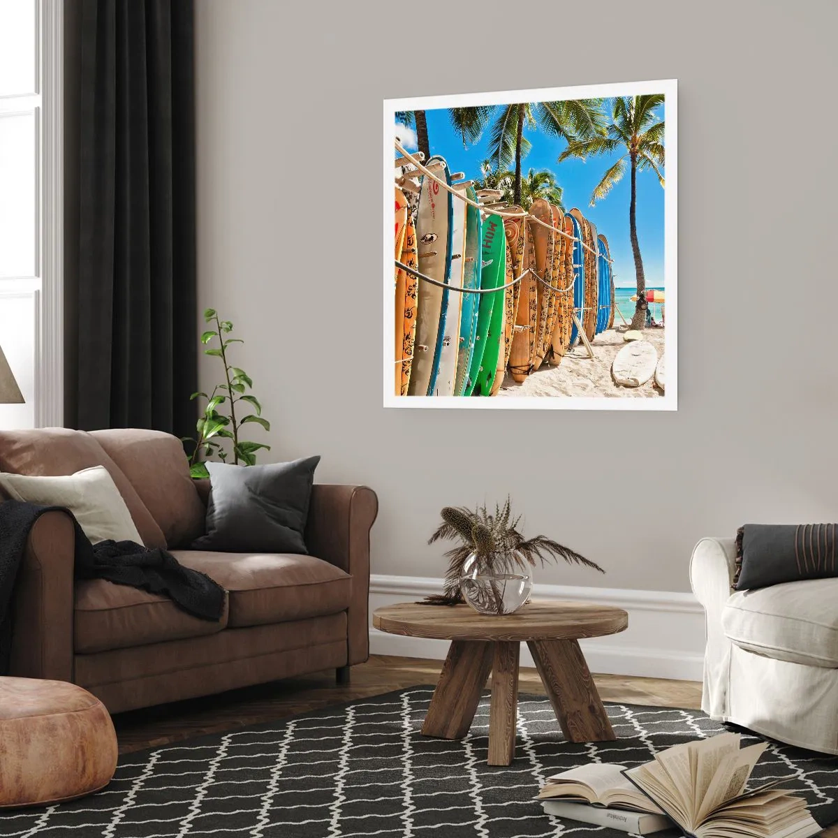 Plakat - Słoneczna zabawa - 30x30 cm