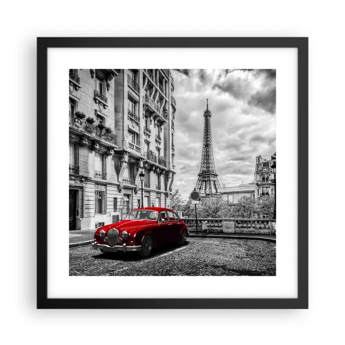 Plakat w czarnej ramie - Drapieżnik w mieście - 40x40 cm