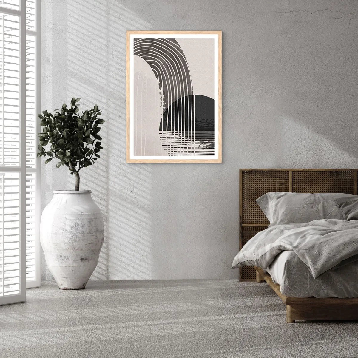 Plakat w ramie jasny dąb - Tam i z powrotem - 30x40 cm