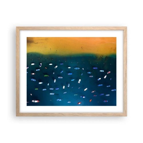 Plakat w ramie jasny dąb - Wakacyjna gra - 50x40 cm