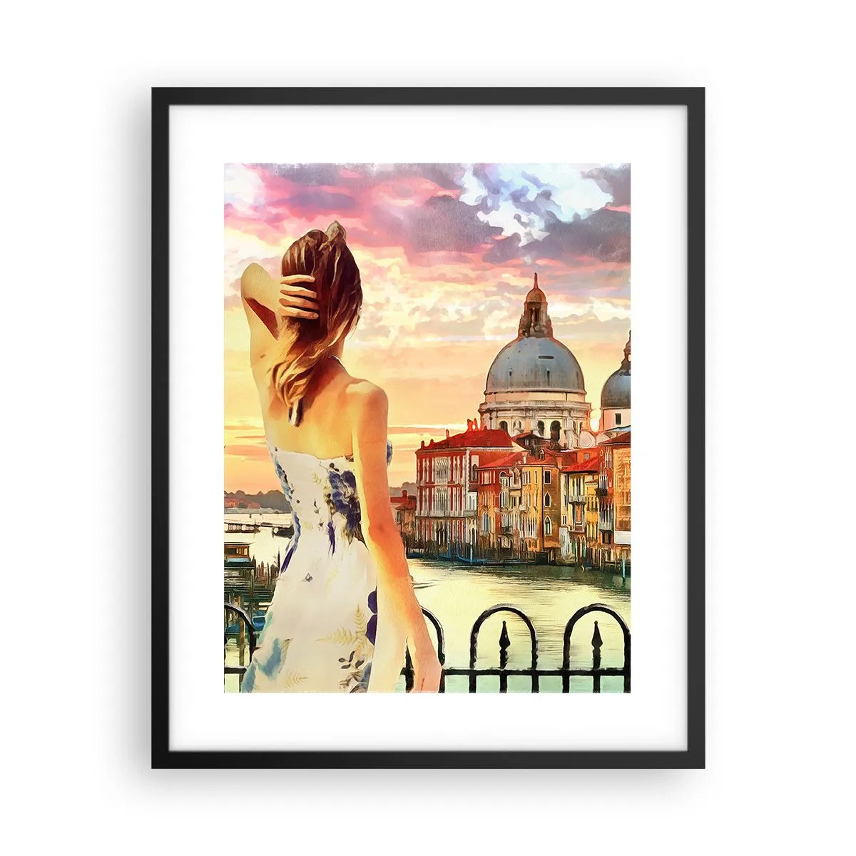 Plakat w czarnej ramie - Jak przygoda to tylko w … - 40x50 cm
