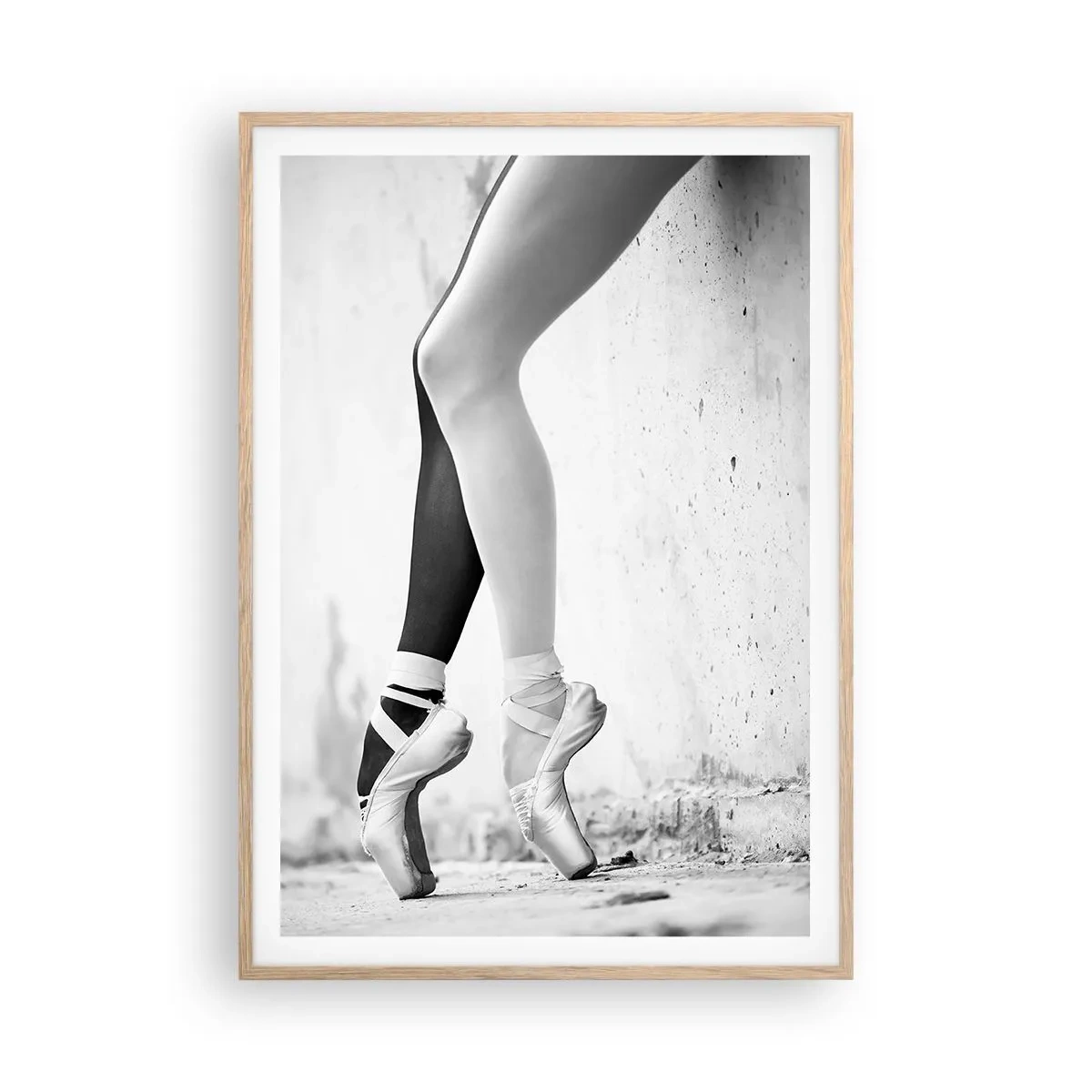Plakat w ramie jasny dąb - Balerina, voila! - 70x100 cm