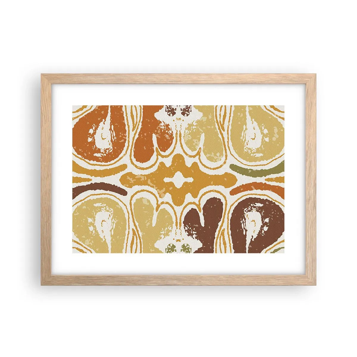 Plakat w ramie jasny dąb - Abstrakcja sentymentalna - 40x30 cm