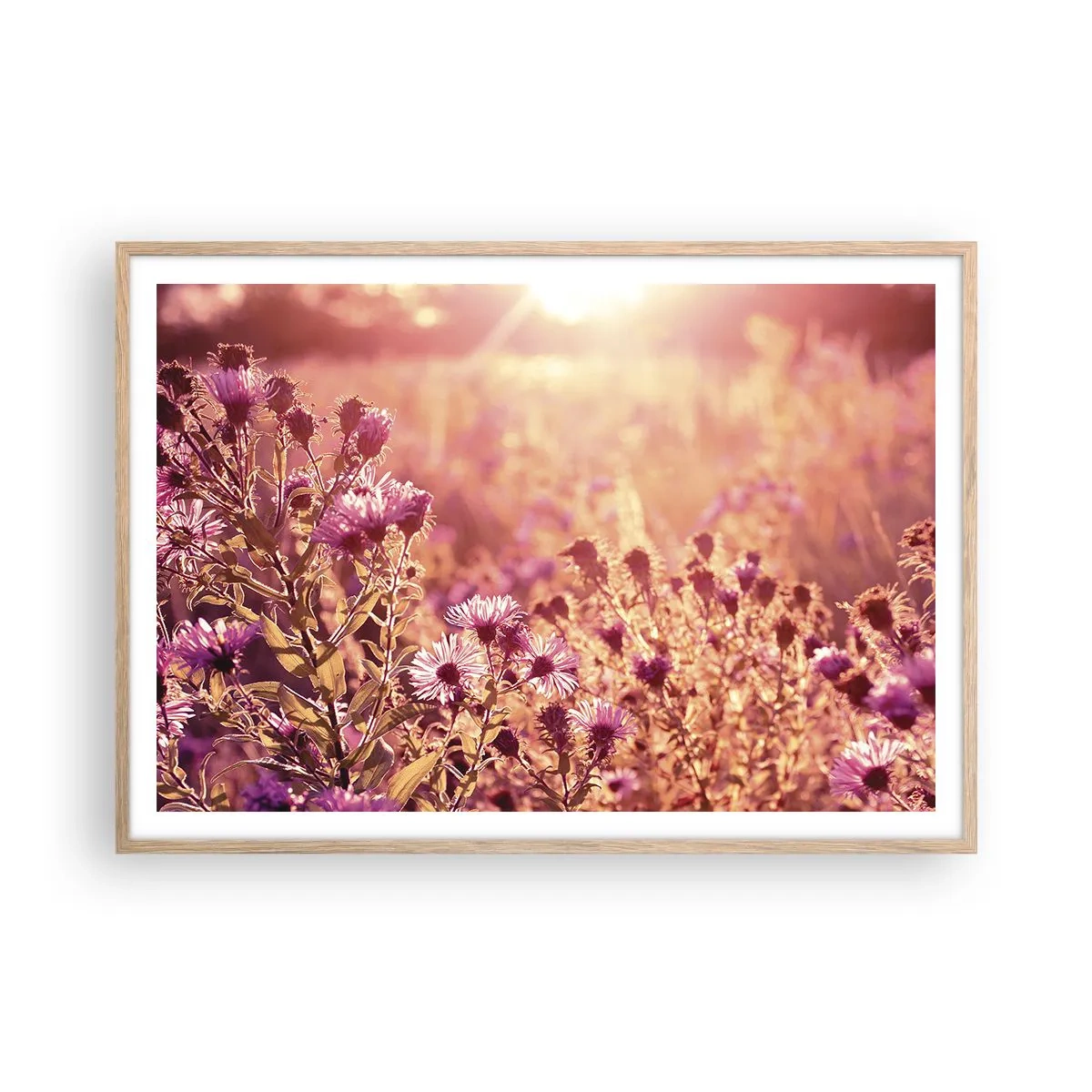 Plakat w ramie jasny dąb - Przed odejściem lata - 100x70 cm