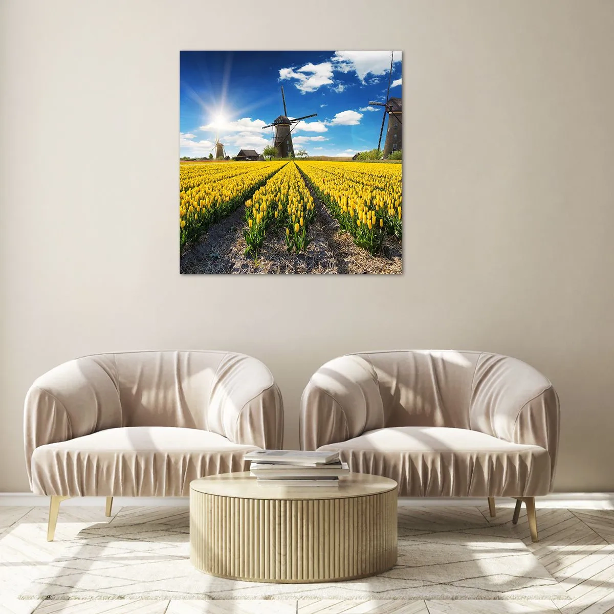 Obraz na szkle - Bardziej holenderski być nie może - 60x60 cm