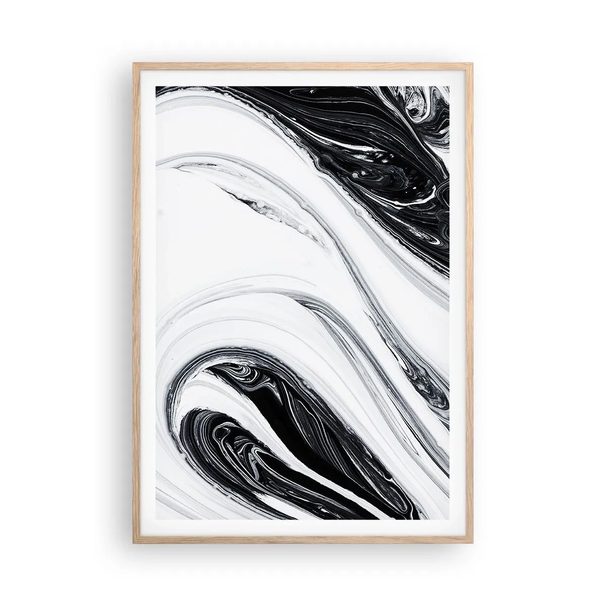 Plakat w ramie jasny dąb - Połączenie przeciwieństw - 70x100 cm