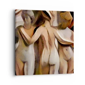 Obraz na płótnie - Trzy Gracje 2.0 - 40x40 cm
