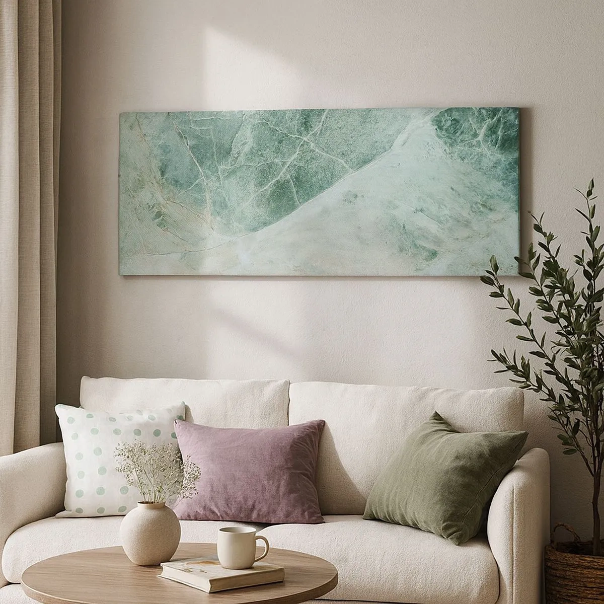 Obraz na płótnie - Szlachetny chłód kamienia - 100x40 cm