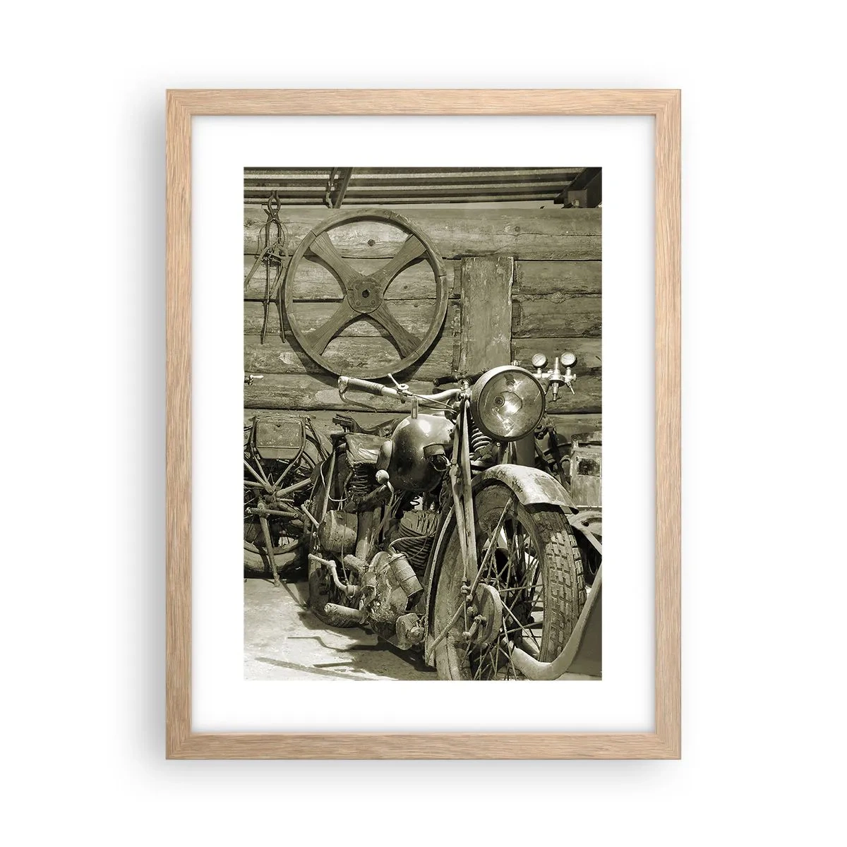 Plakat w ramie jasny dąb - W szopie wuja Władka - 30x40 cm