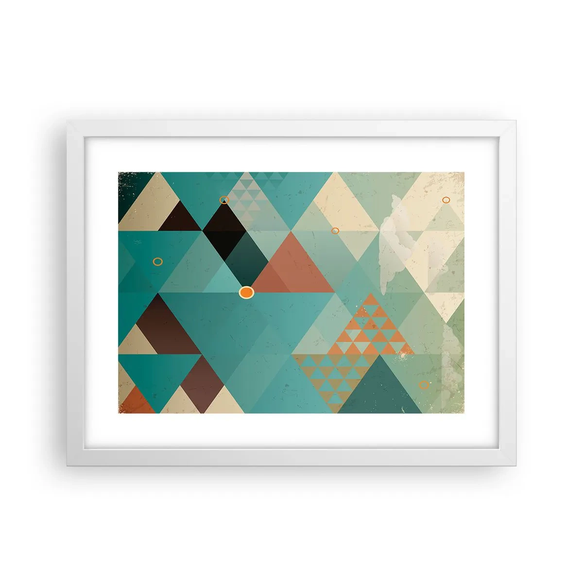 Plakat w białej ramie - Jedność wielości, wielość jedności - 40x30 cm