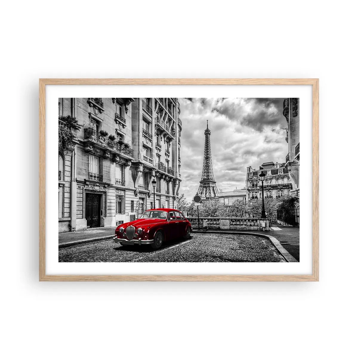 Plakat w ramie jasny dąb - Drapieżnik w mieście - 70x50 cm