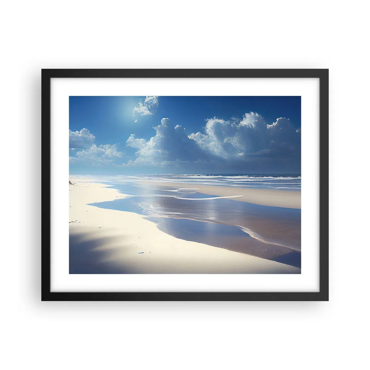 Plakat w czarnej ramie - Rajskie wakacje - 50x40 cm