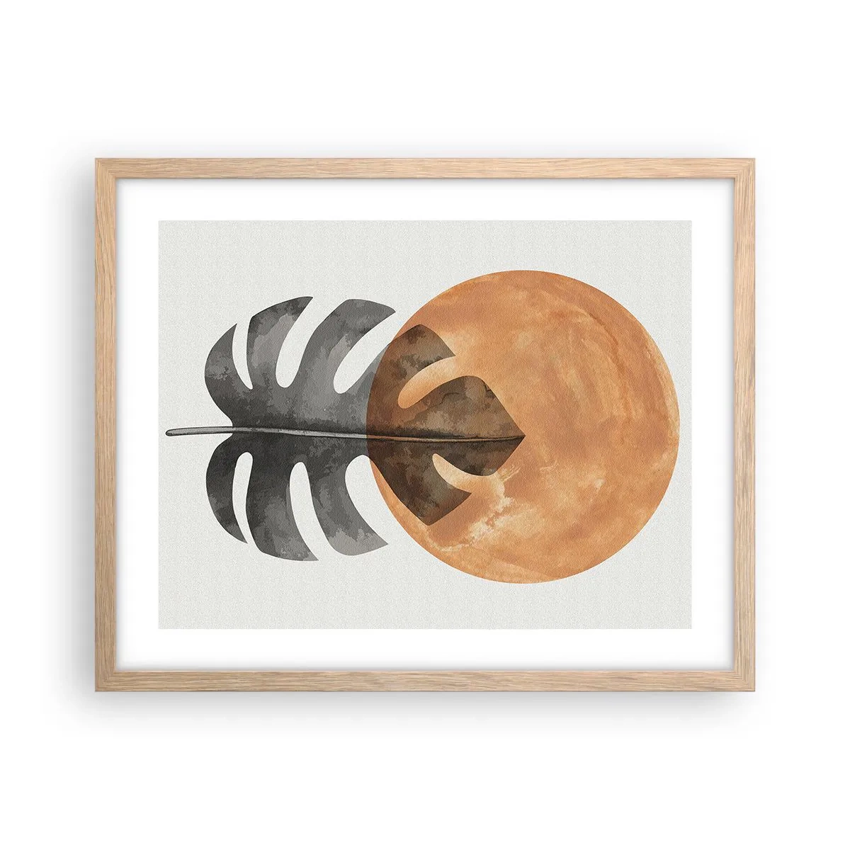Plakat w ramie jasny dąb - Zawsze słońce - 50x40 cm