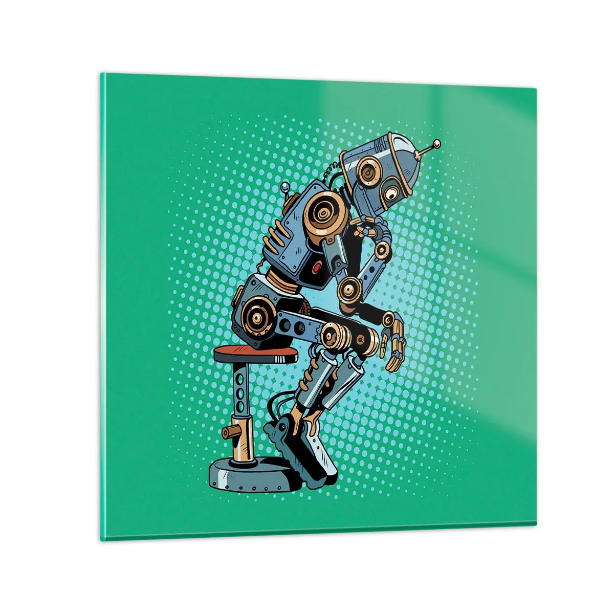 Obraz na szkle - Nad istotą bytu - 70x70 cm