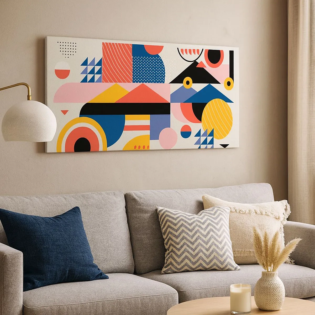 Obraz na płótnie - Kompozycja: pobaw się - 100x40 cm