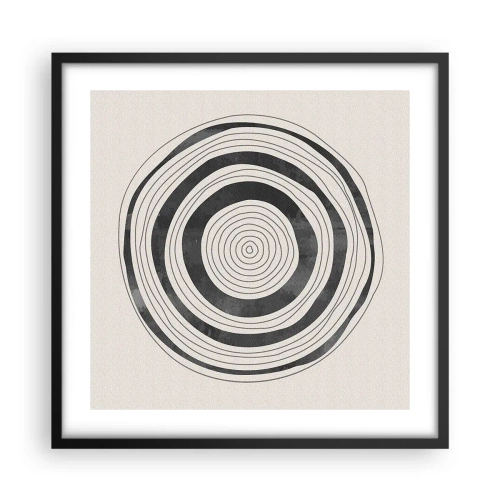 Plakat w czarnej ramie - Ważne to co pomiędzy - 50x50 cm