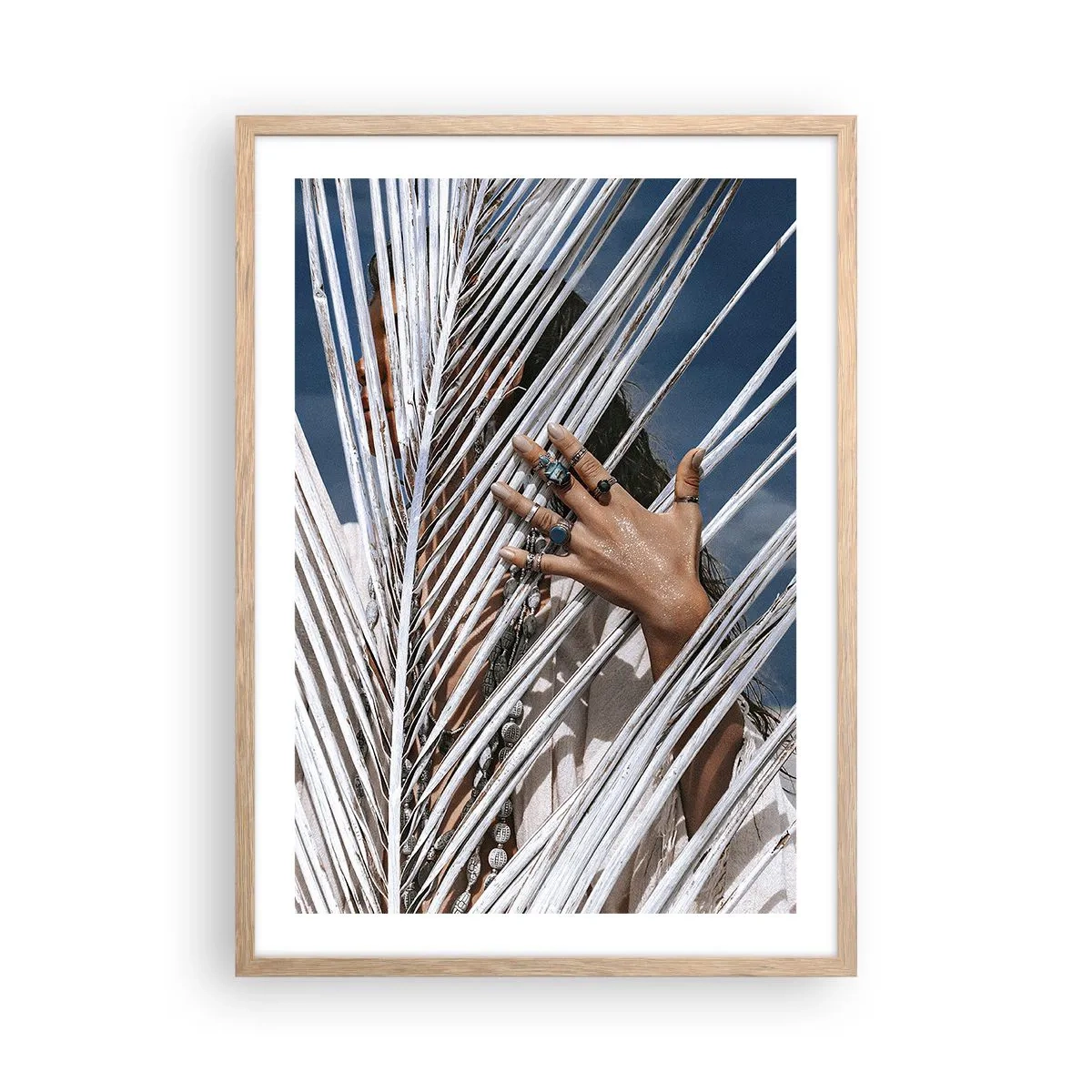 Plakat w ramie jasny dąb - Dziewczyna szamana? - 50x70 cm