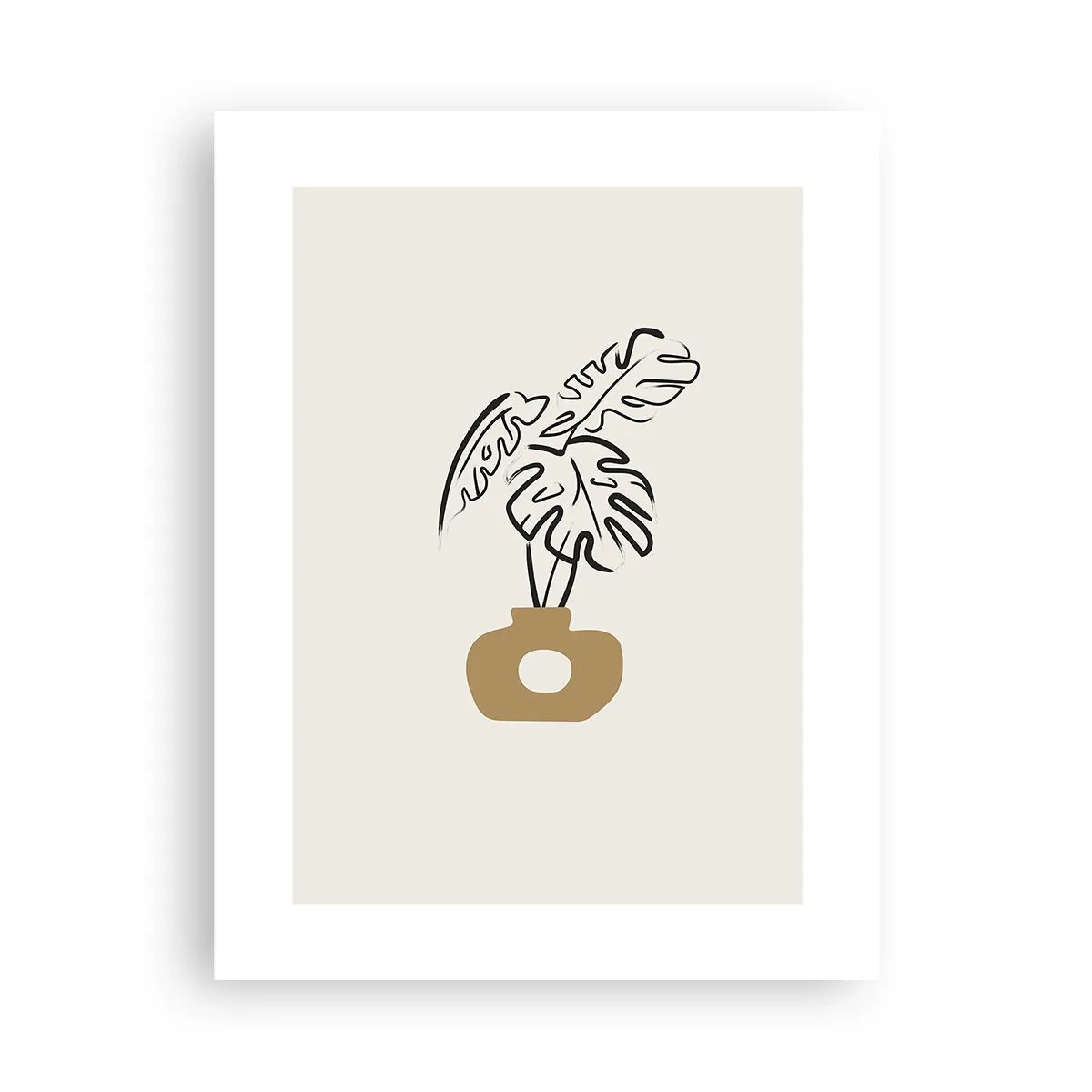 Plakat - Monstera – ozdoba domu - 30x40 cm
