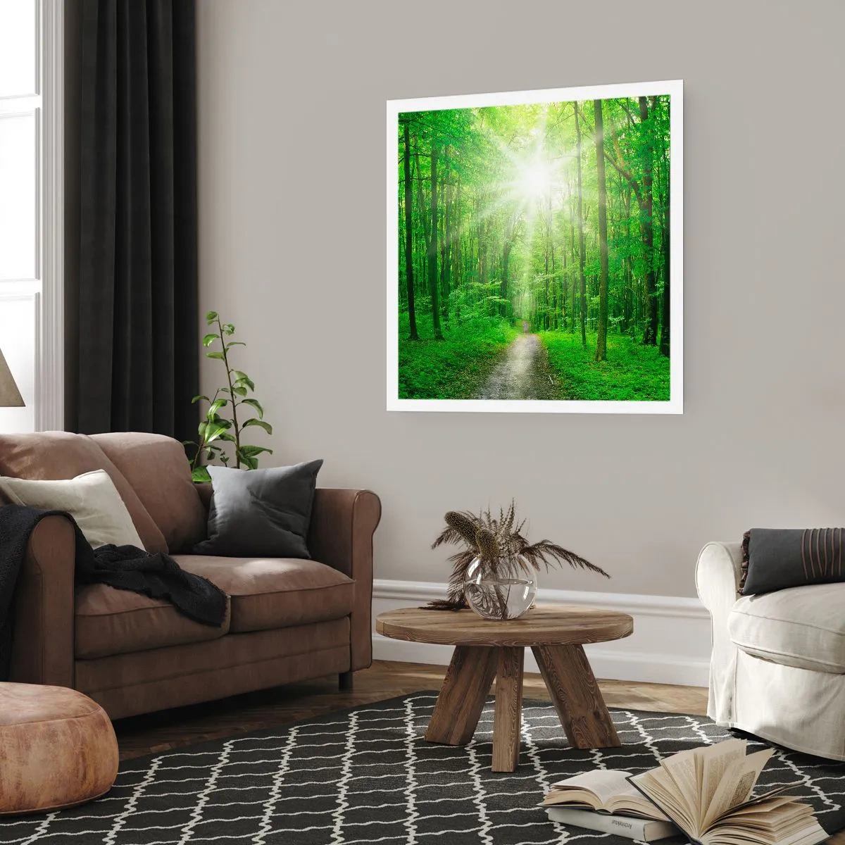 Plakat - Zielona katedra - 40x40 cm