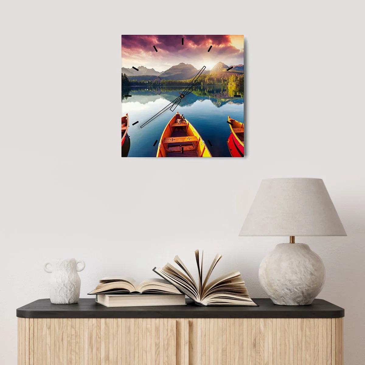 Zegar ścienny - Nic przeciw naturze - 40x40 cm