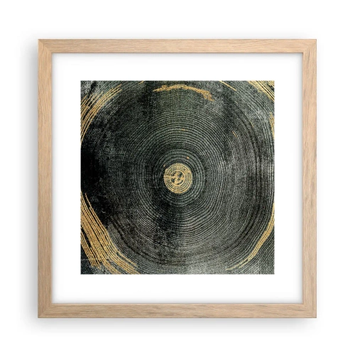 Plakat w ramie jasny dąb - Zmiana i trwanie - 30x30 cm