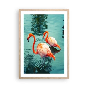Plakat w ramie jasny dąb - Jesteśmy teraz w modzie - 50x70 cm