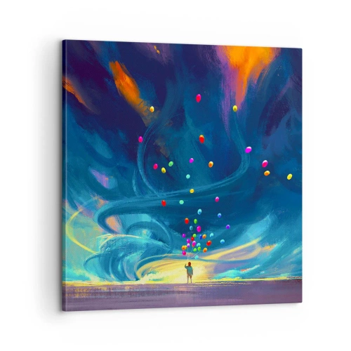 Obraz na płótnie - Na niebieski wiatr - 60x60 cm