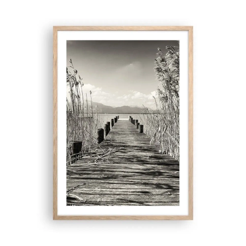 Plakat w ramie jasny dąb - W zaciszu traw - 50x70 cm