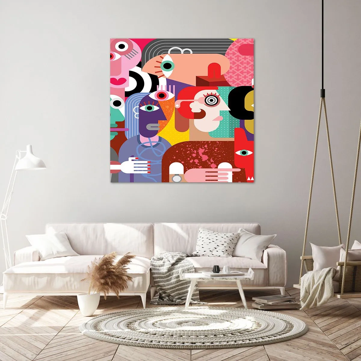 Obraz na płótnie - My od pana Picassa - 40x40 cm