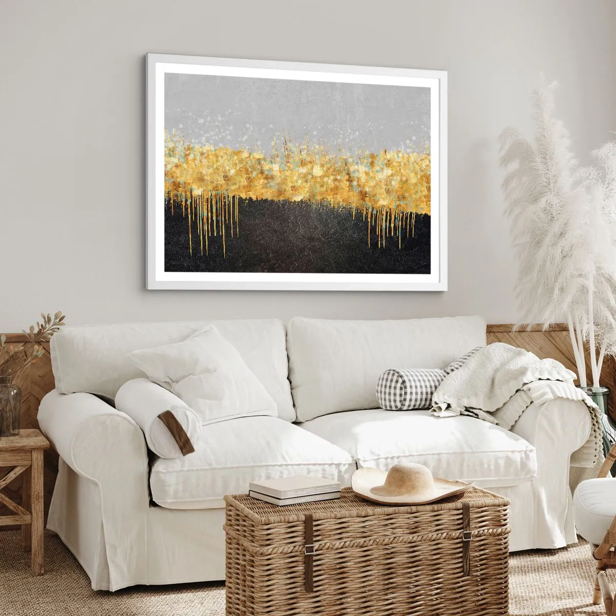 Plakat w białej ramie - W głąb i ku górze - 91x61 cm