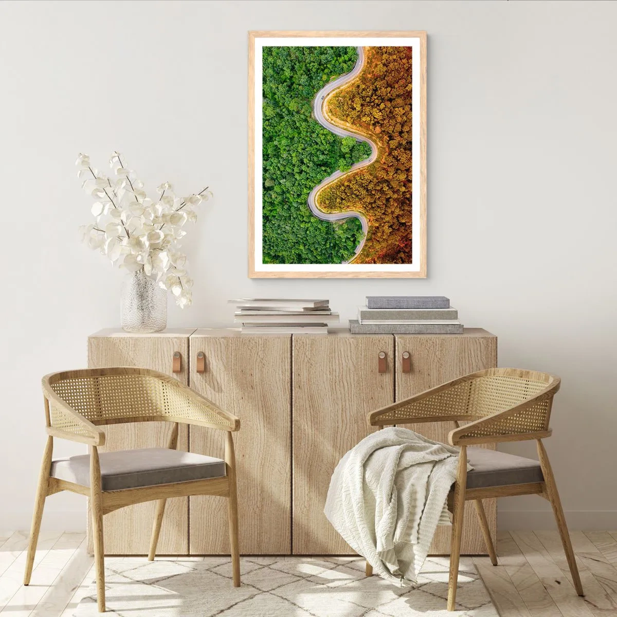 Plakat w ramie jasny dąb - Granice i przełomy - 61x91 cm