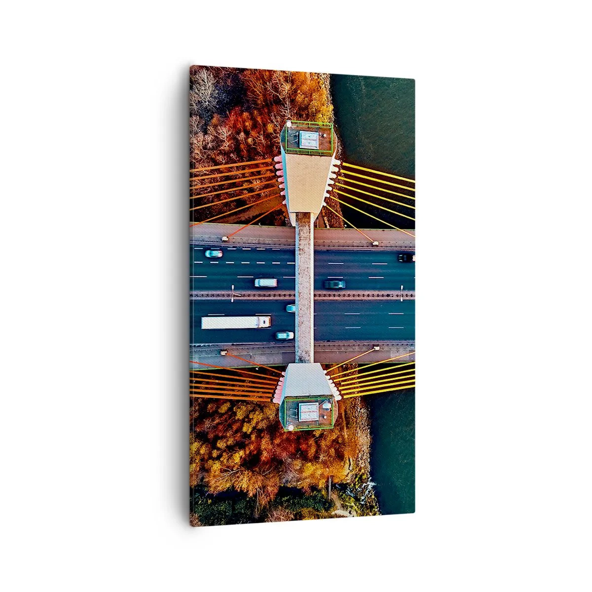 Obraz na płótnie - ZA wodami, za lasami - 55x100 cm