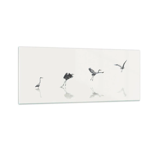 Obraz na szkle - Cztery proste kroki - 100x40 cm