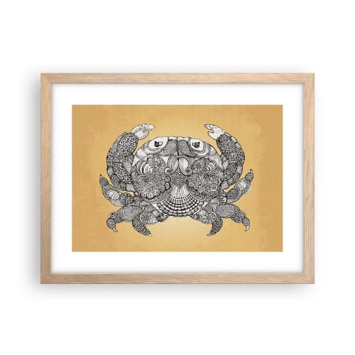 Plakat w ramie jasny dąb - Opowieści Pana Kraba - 40x30 cm