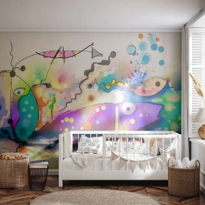 Fototapeta Premium Sand - Brak słów! - Abstrakcja, Ryba, Grafika - 300x210 cm