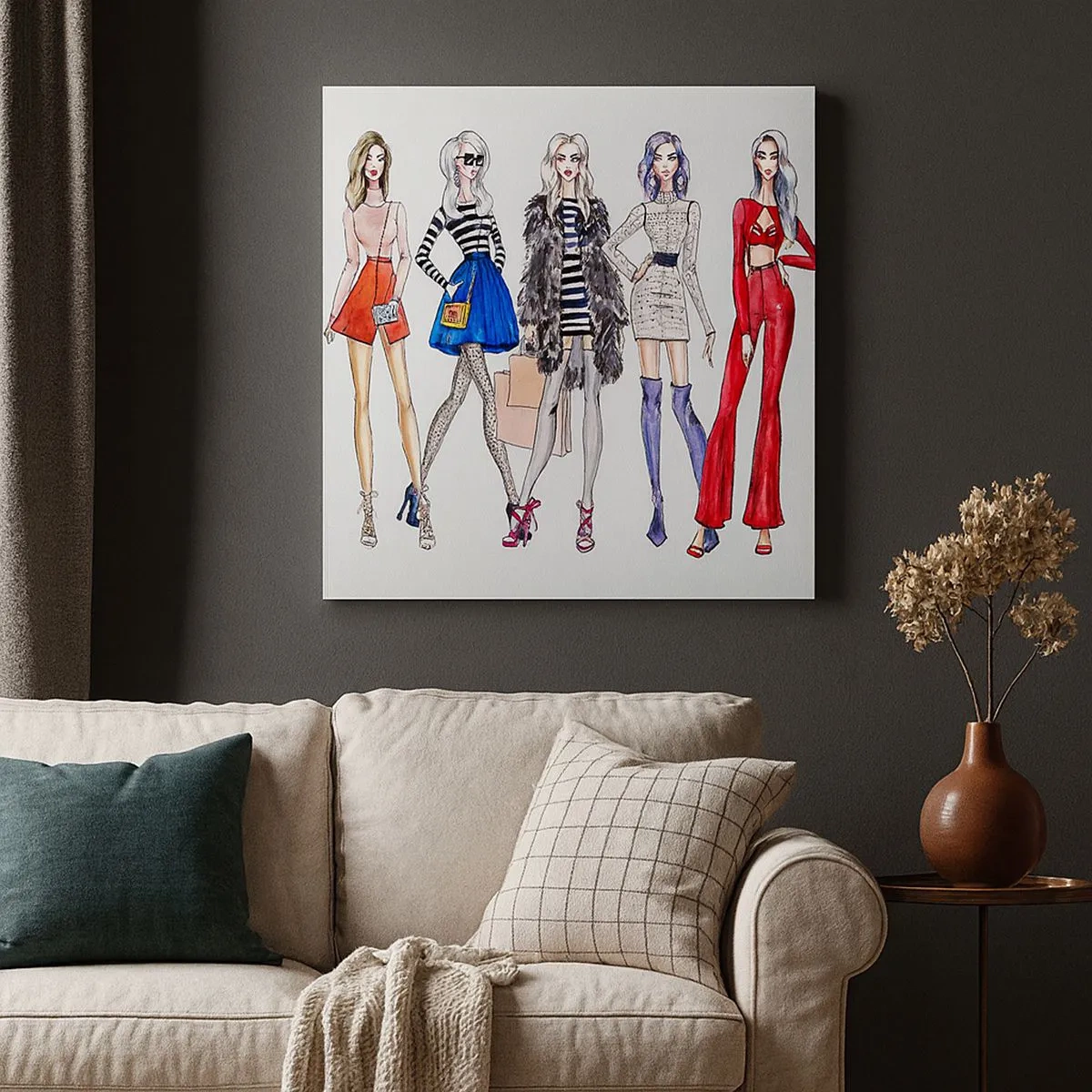 Obraz na płótnie - Every week Fashion Week - 30x30 cm