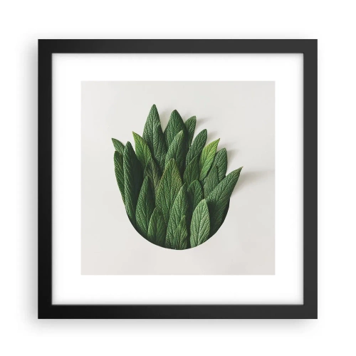 Plakat w czarnej ramie - Nieposkromiona ciekawość - 30x30 cm