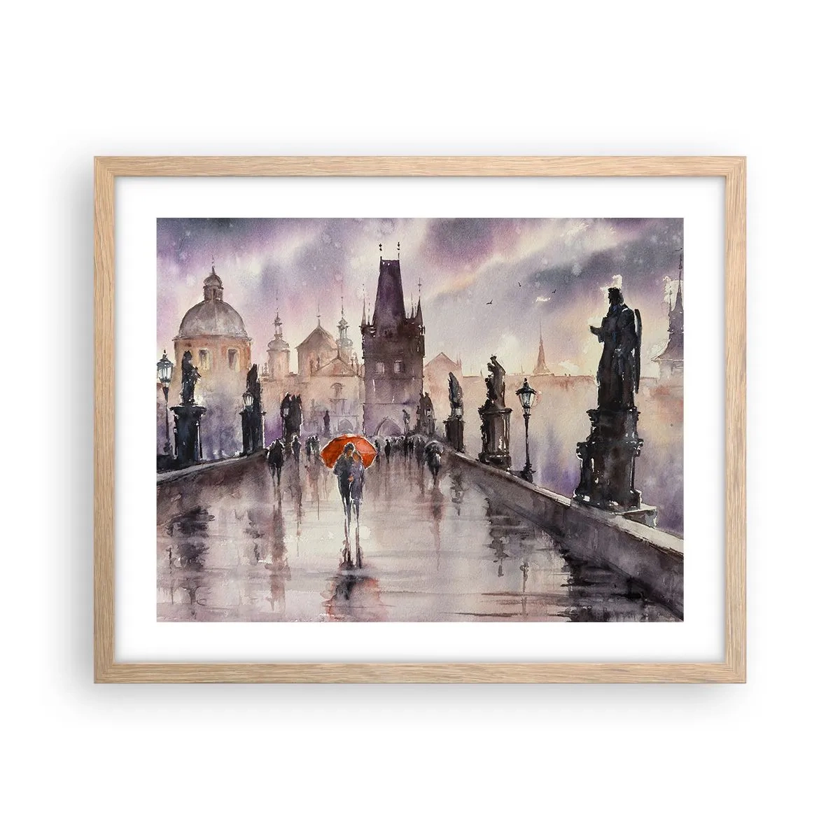 Plakat w ramie jasny dąb - Ludzie się nie zmieniają - 50x40 cm