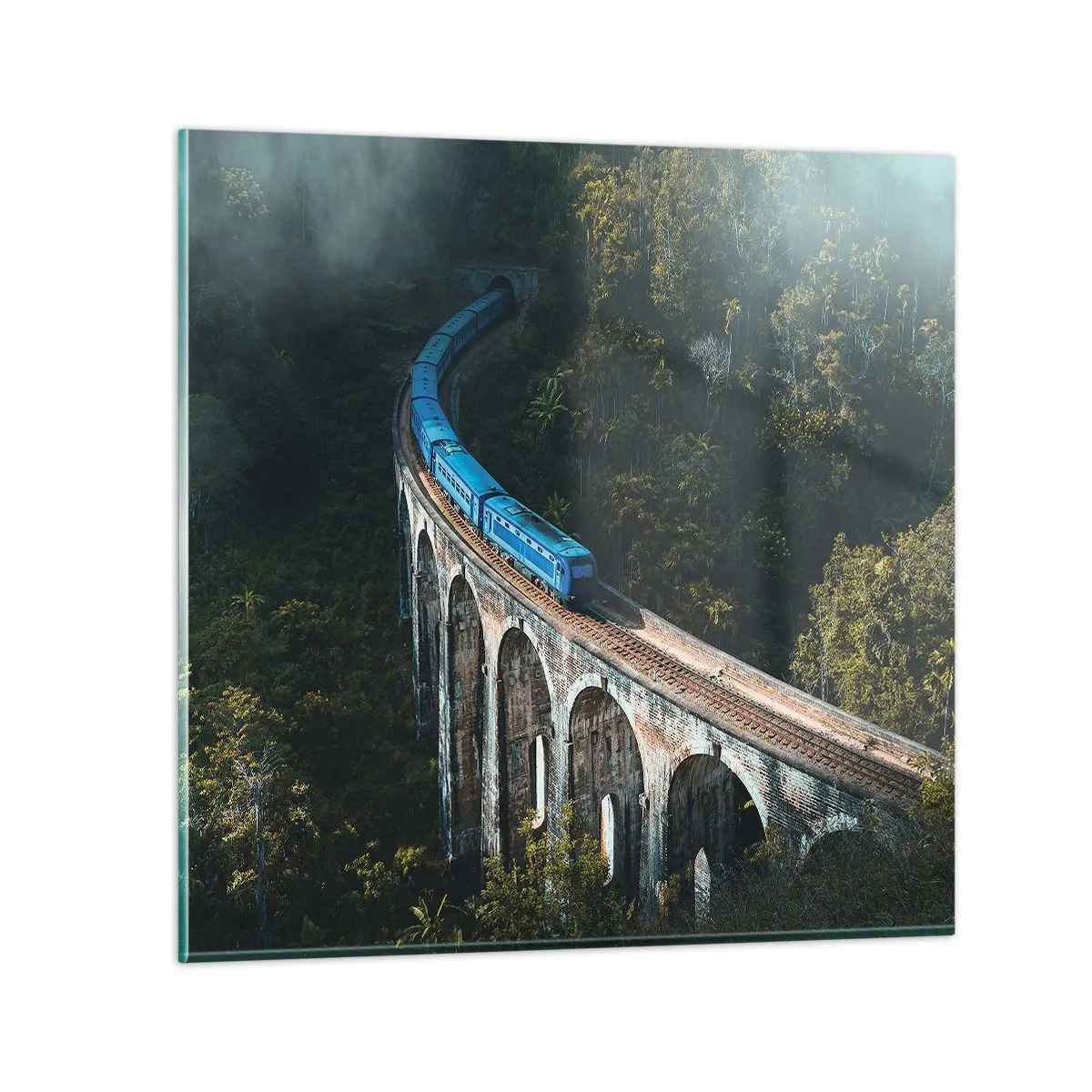 Obraz na szkle - Pociąg do natury - 70x70 cm