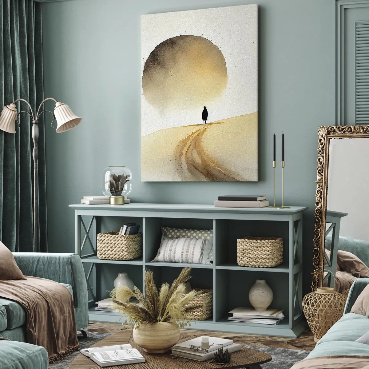 Obraz na płótnie - Zawsze tęsknota - 55x100 cm