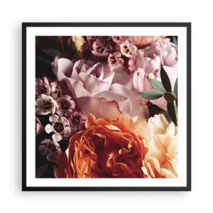 Plakat w czarnej ramie - Otulone pięknem - 60x60 cm