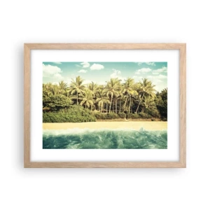 Plakat w ramie jasny dąb - A może tutaj? - 40x30 cm