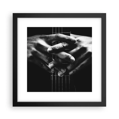 Plakat w czarnej ramie - Modlitwa artysty - 30x30 cm